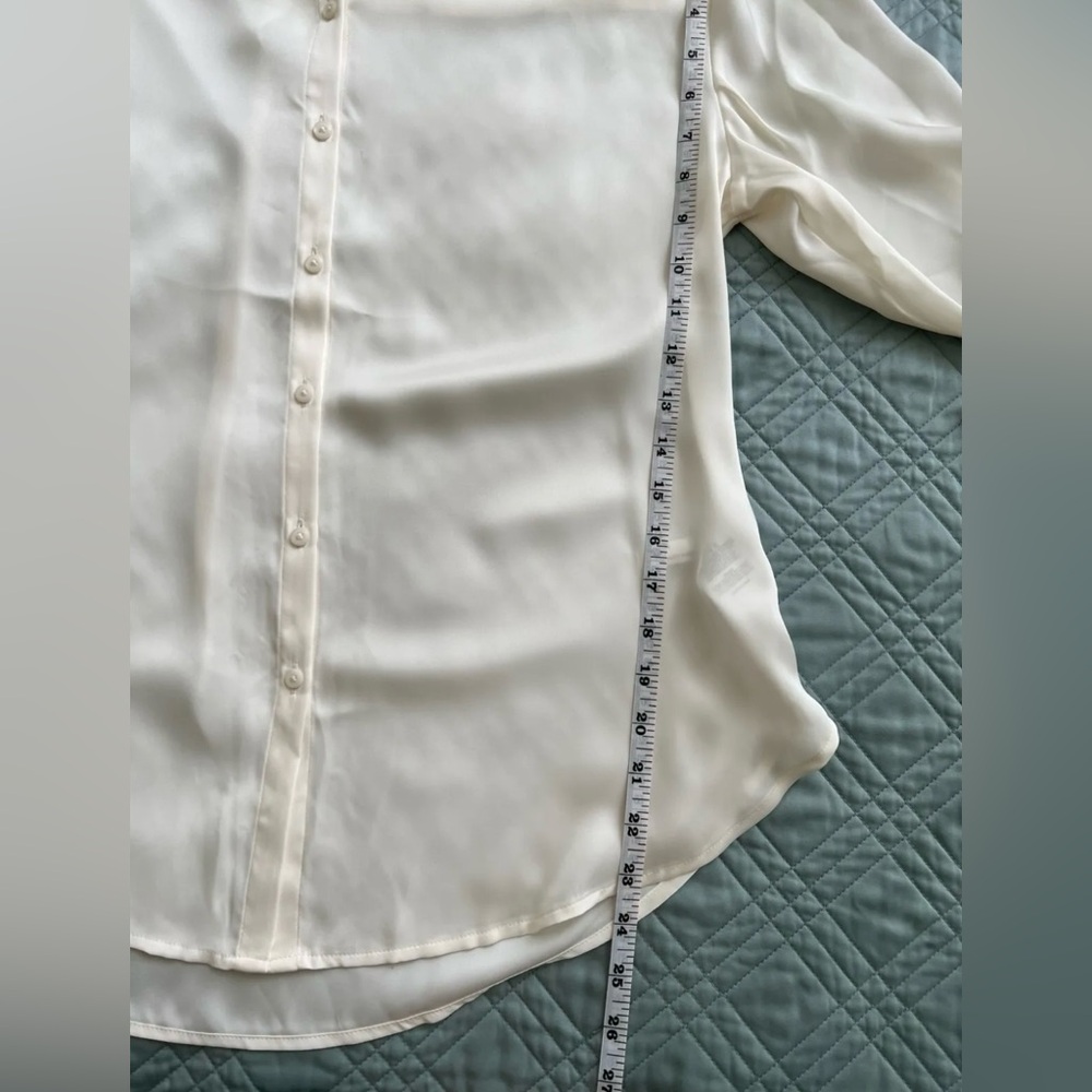 BUNDLE NWOT Express Oversized Satin Black White Button Up Shirt Blouse XSmall - Picture 14 of 15